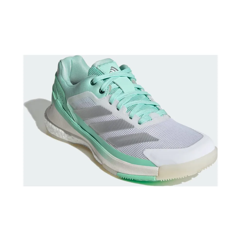 Adidas Crazyquick BOOST Padel Shoes Green / Silver Metallic / Pulse Mint (KI3589)