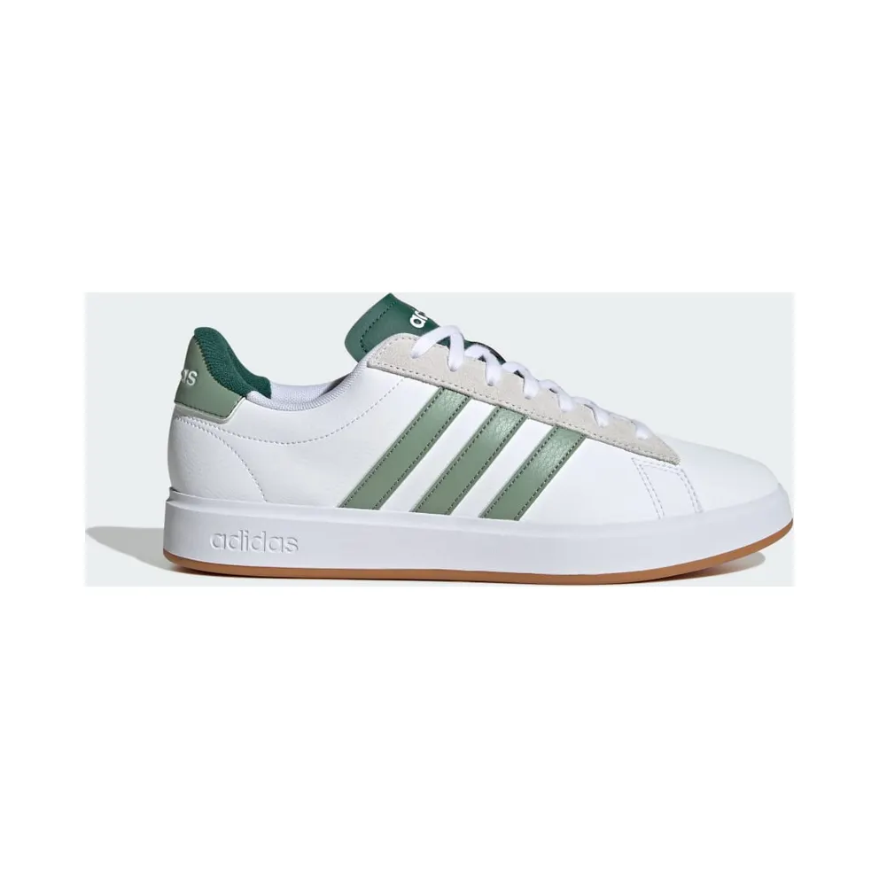 Adidas Grand Court 2.0 Cloud White / Silver Green / Collegiate Green (JH8690)
