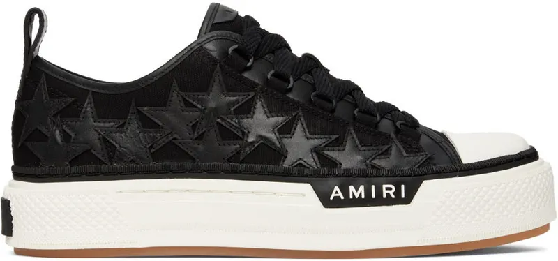 AMIRI Black Stars Court Low-Top Sneakers (PF22MFS014-004)