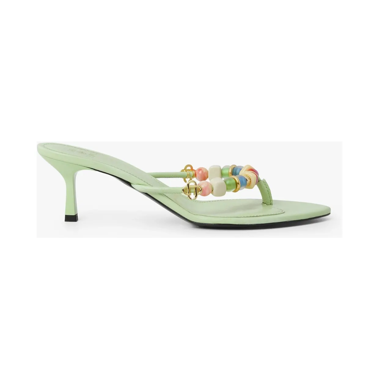 Casablanca Heeled Sandals (a-pf26-fw-102-02-womens-mint-beaded-heeled-sandals)