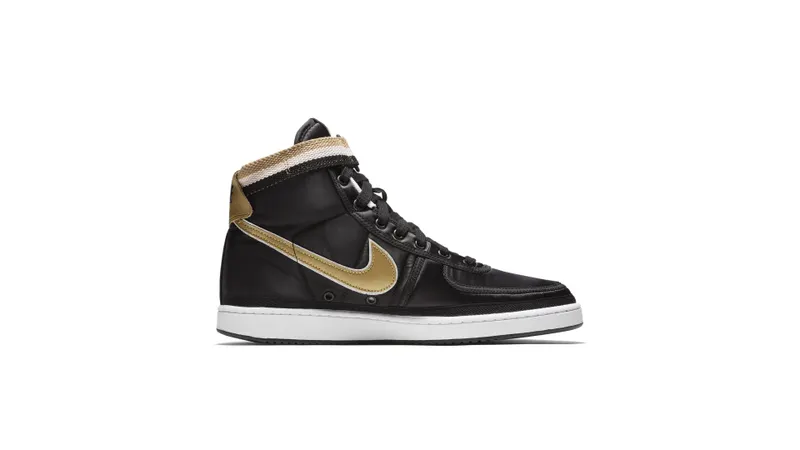 Nike Vandal High Supreme Black Metallic Gold Black/Metallic Gold-White (AH8652-002)