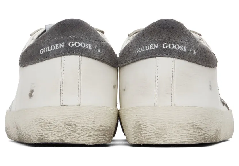 Golden Goose White & Grey Super-Star Sneakers (GMF00101.F002045.10772) (4)