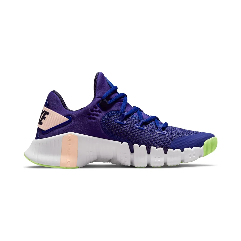 Nike Free Metcon 4 Training Shoe “Concord / Crimson Tint / Lime Glow / Blackened Blue” (CZ0596-446)