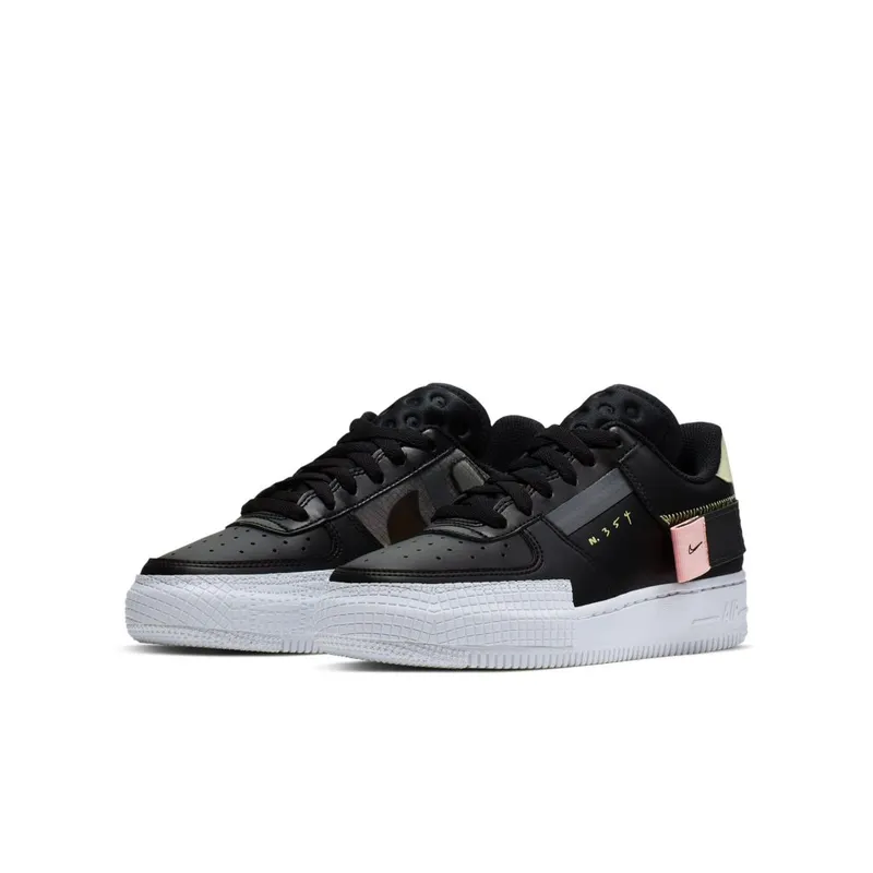 Nike Air Force 1 Low Type Black (GS) (BQ4793-001)