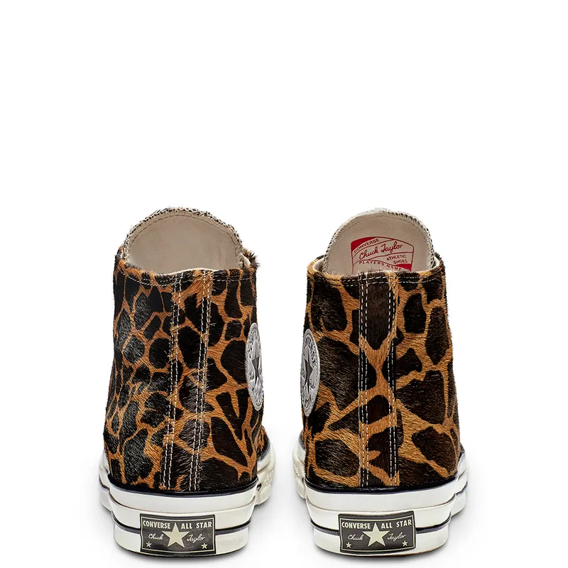 Converse Chuck Taylor All-Star 70s Hi Pony Hair Cheetah Brown/Tan-Egret (164590C)