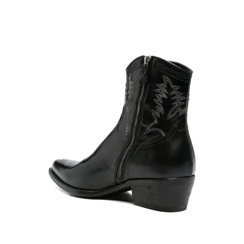Eraldo Western-style Embroidered “Black” (SUP/U NERO)
