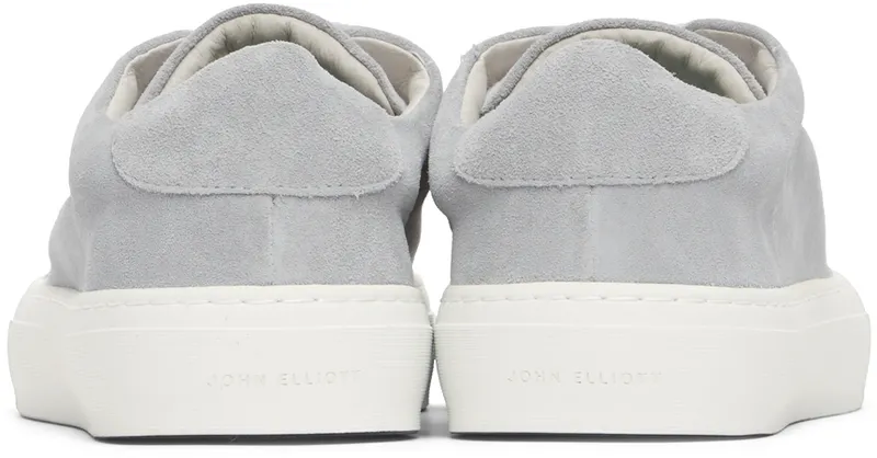 John Elliott Grey Suede Haze Low Sneakers (J024Q26658A)