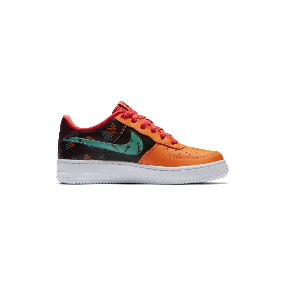 Nike Air Force 1 Low What The 90s (GS) Bordeaux/Hyper Jade-Total Orange-Black (AT3407-600)