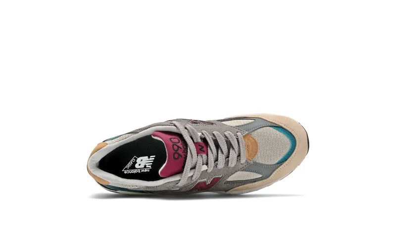 New Balance 990v2 Grey Green Maroon (M990CP2)