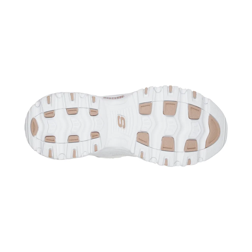 Skechers D’lites – Fresh Start – White / Roos Gold – “White” (11931 WTRG)