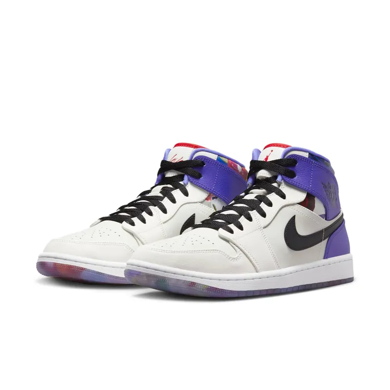 Jordan 1 Mid SE Valentine’s Day Flowers (FD4330-101)