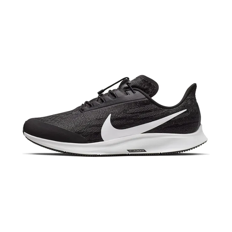 Nike Pegasus 36 FlyEase (extra breed) “Black / Thunder Grey / White” (BV0612-001)
