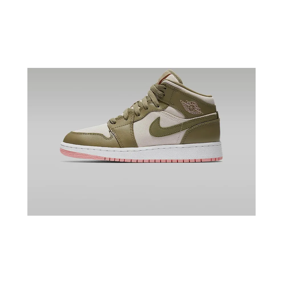 Jordan 1 Mid Trooper Bleached Coral (GS)