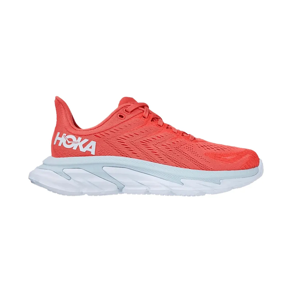 Hoka One One Clifton Edge Hot Coral (W) (1110511-HCWH)