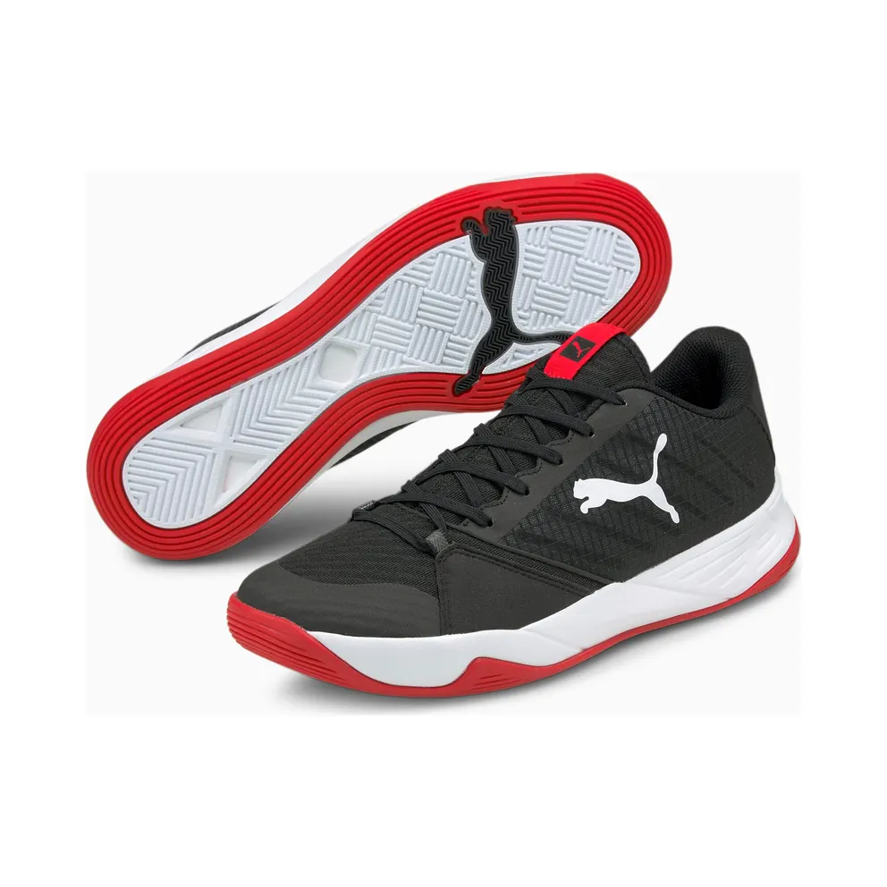 Puma Accelerate Pro Handball Shoes White/Black/Red (106461-01)