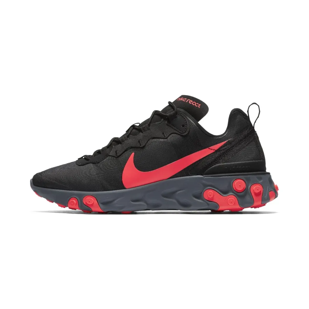 Nike React Element 55 Black Solar Red Black/Solar Red-Cool Grey (BQ6166-002)