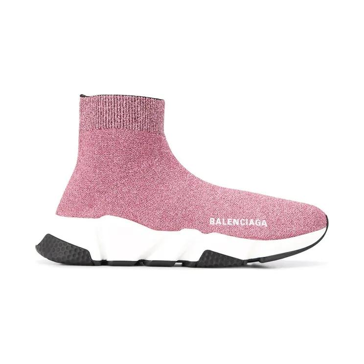 Balenciaga Speed Lurex Knit Metallic Pink (W) (593698W06825961)