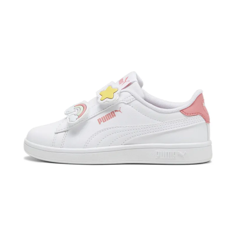 Puma Smash 3.0 Badges “Puma White / Passionfruit” (397286_01)