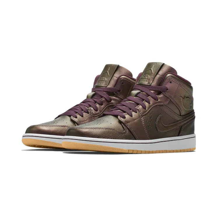 Jordan 1 Mid Nouveau Deep Burgundy Gum