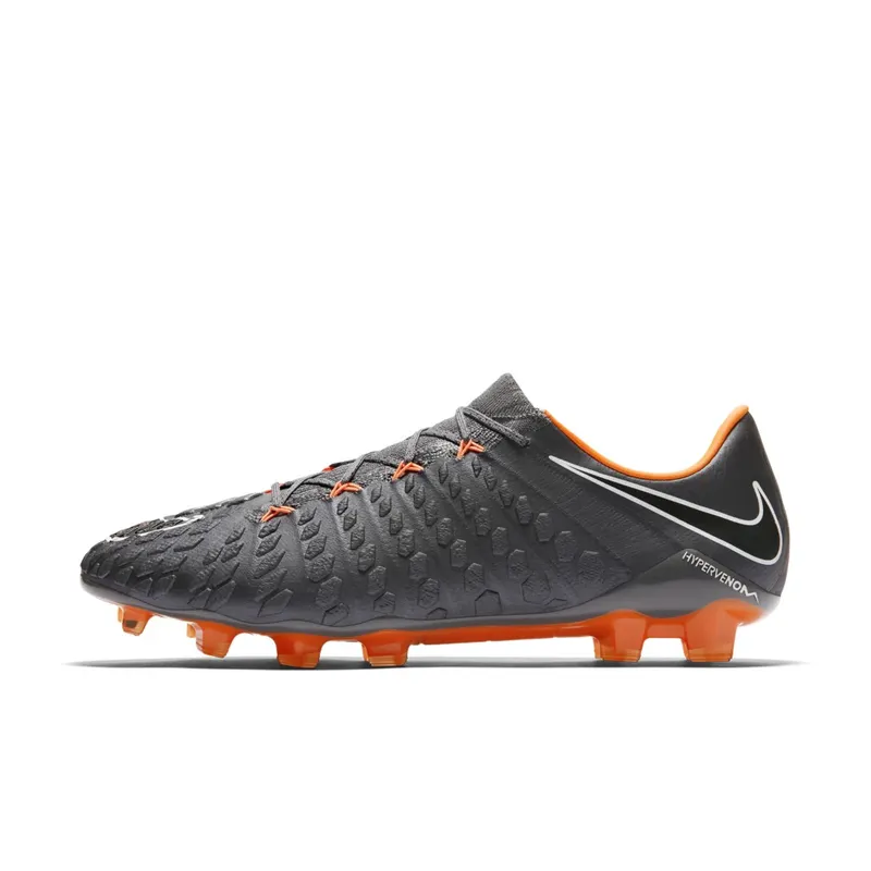 Nike Hypervenom Phantom III Elite FG Dark Grey Total Orange Dark Grey/White-Total Orange (AH7273-081)
