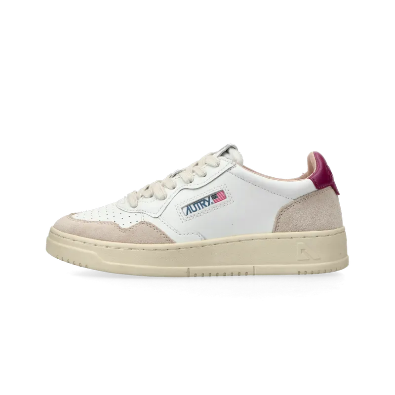 Autry Medalist Low W (leat / suede white / rspb rad) – AULWLS73