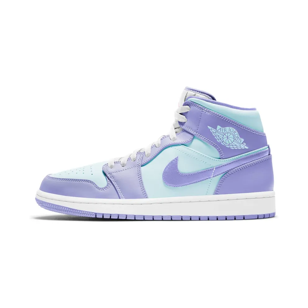 Jordan 1 Mid Purple Aqua (GS) (554724-500)