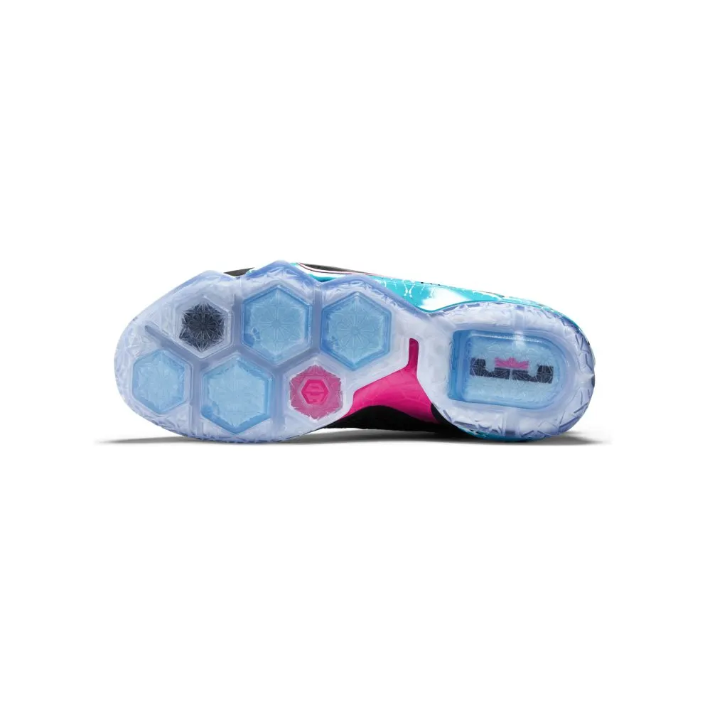 Nike LeBron 12 23 Chromosomes Black/Pink Power-Blue Lagoon (684593-006)