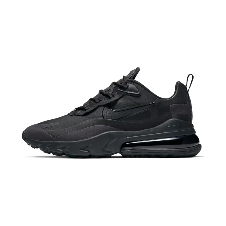 Nike Air Max 270 React Hip Hop Triple “Black / Oil Grey” (AO4971-003)