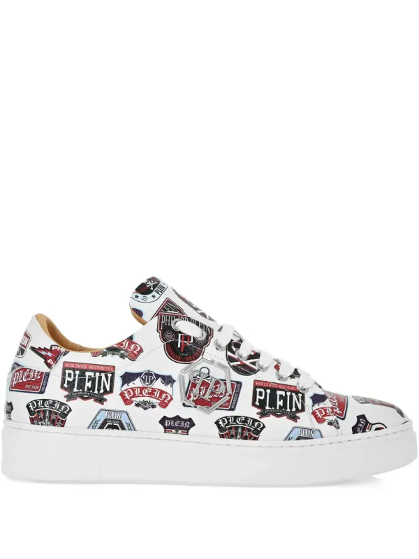 Philipp Plein Carson Patches low-top sneakers – White (UAESMSC4064PLE010N)