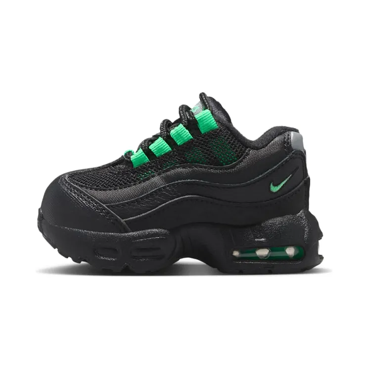 Nike Air Max 95 Recraft “Black / Pearl Grey / Green Shock” (HQ6365-009)