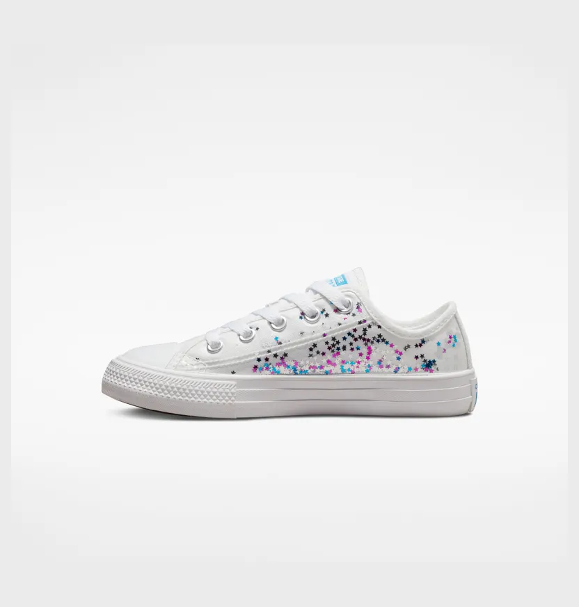 Converse Chuck Taylor All Star Encapsulated Glitter Wit/university Blue/roze