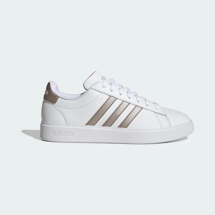 Adidas Grand Court 2.0 “Cloud White / Platinum Metallic” (GW9215)