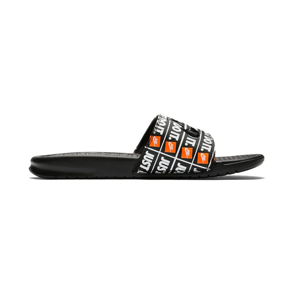 Nike Benassi JDI Black Orange Black/Black (631261-016)