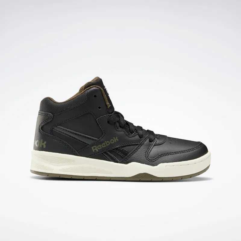 Reebok BB4500 Court Shoes Black / Army Green / Chalk