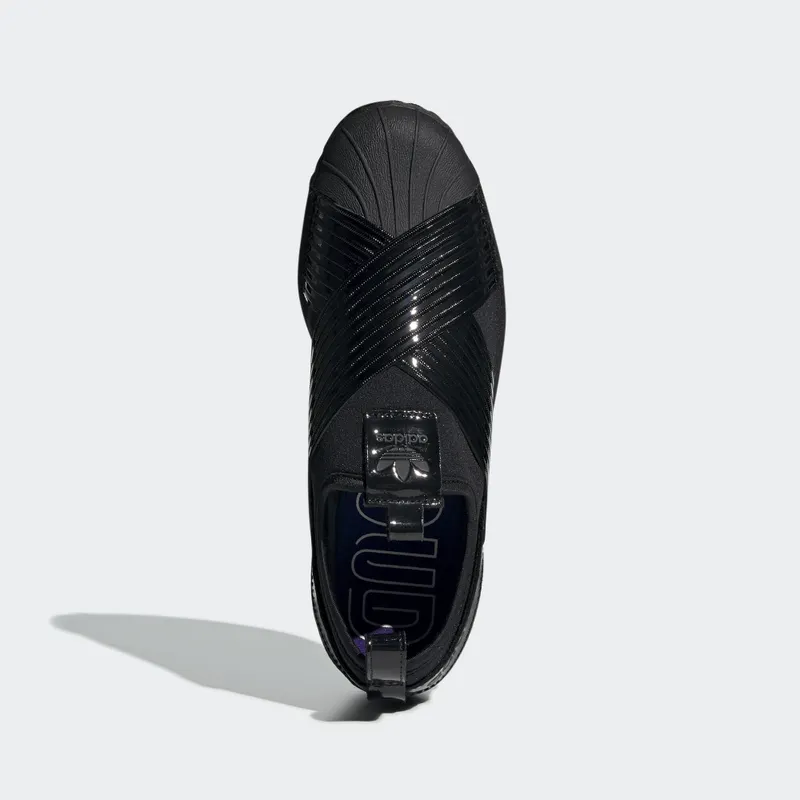 adidas Superstar Slip-On Triple Black (W) Core Black/Core Black/Collegiate Purple (BD8055)