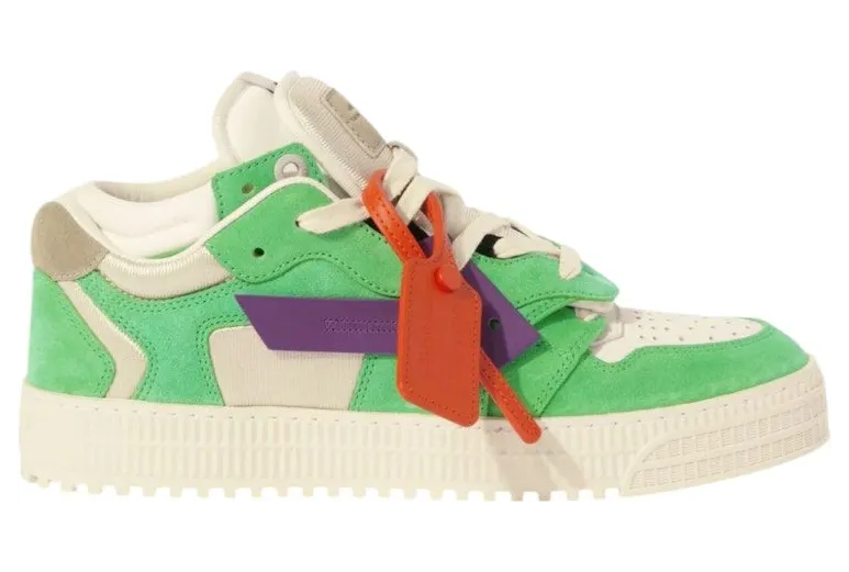 OFF-WHITE Floating Arrow Low Neon Green Purple (OMIA244S25LEA002 373A)