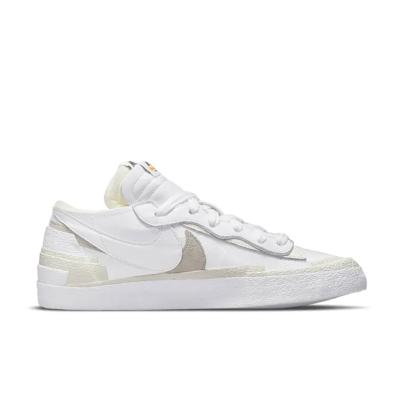 Nike x Sacai Blazer Low White Patent Leather (DM6443-100)