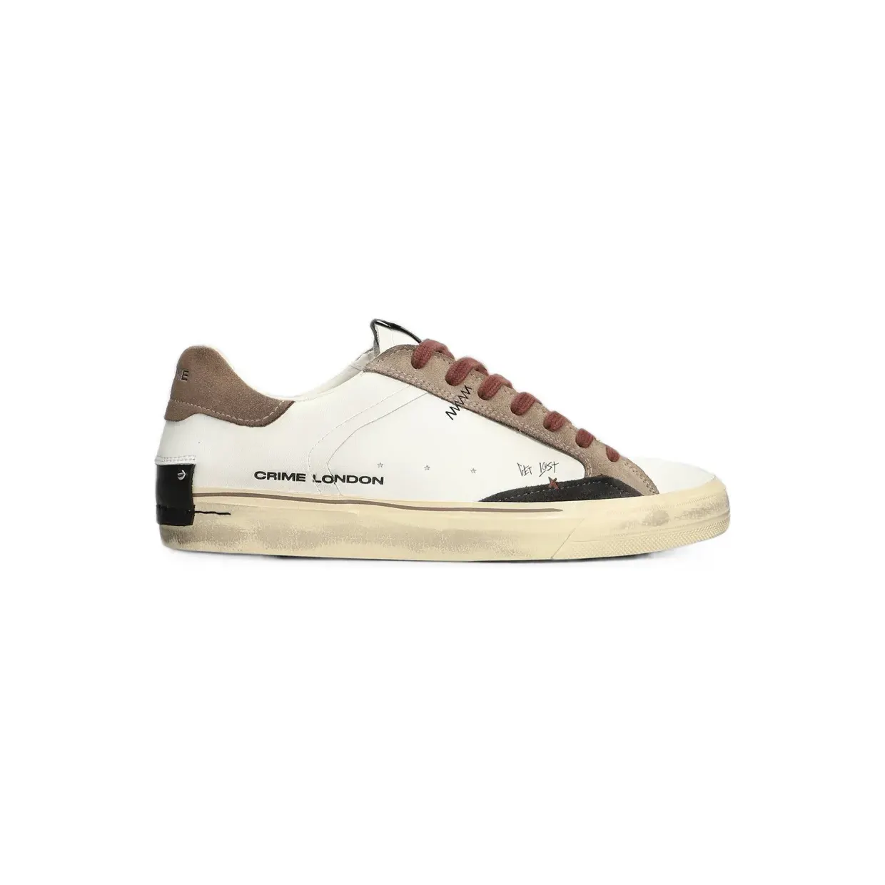 Crime London Deconstructed distressed-effect panelled “White” (10074AA9)