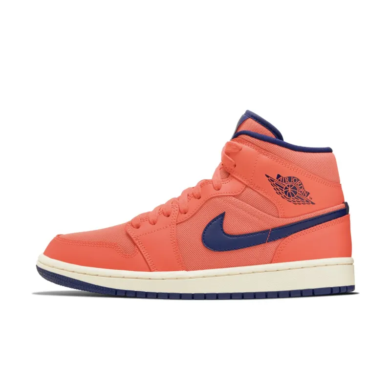 Jordan 1 Mid Turf Orange Blue Void (W) Turf Orange/Blue Void-Light Cream (CD7240-804)