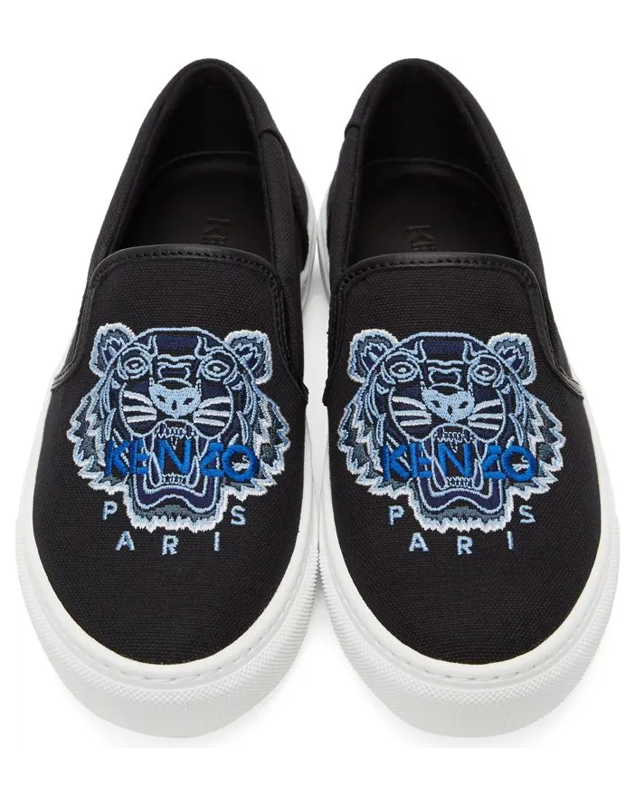 Kenzo Black Tiger K-Skate Slip-On Sneakers (FB52SN100F70) (5)