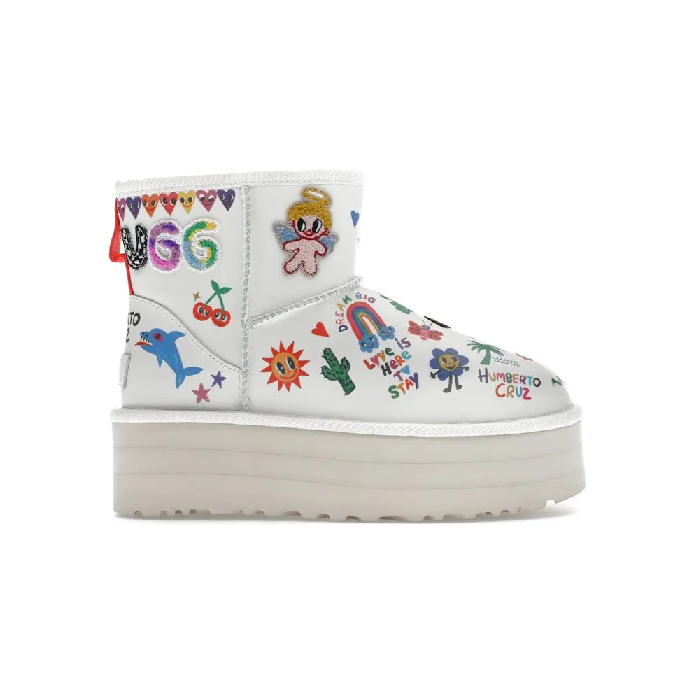 UGG Classic Mini Platform Boot Pop Sketch (1153065-WHT)