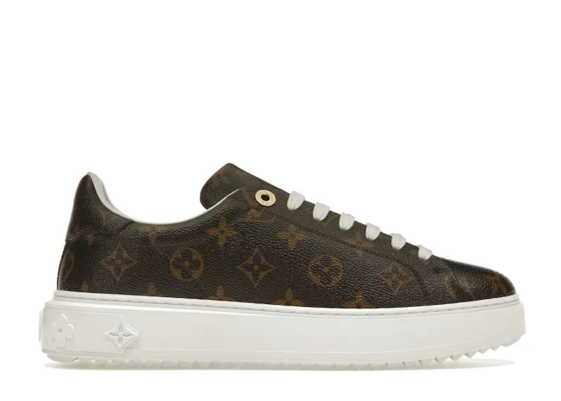 Louis Vuitton Time Out Monogram Leather Cacao Brown White (W) (1A8FJR)