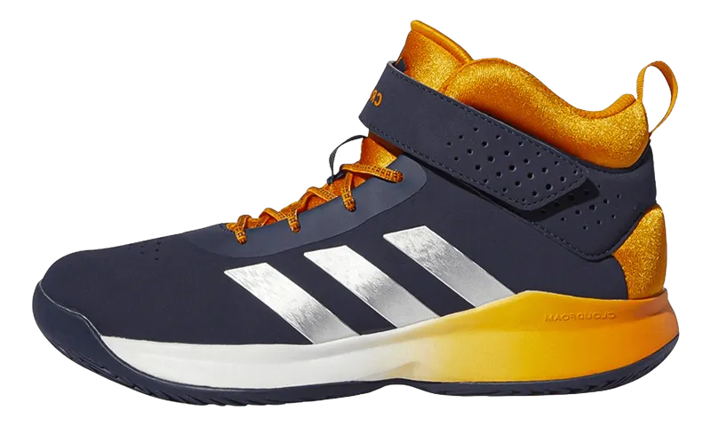 Adidas Cross Em Up GS “Wide – Shadow Navy / Silver Metallic / Bright Orange” (GY2878)