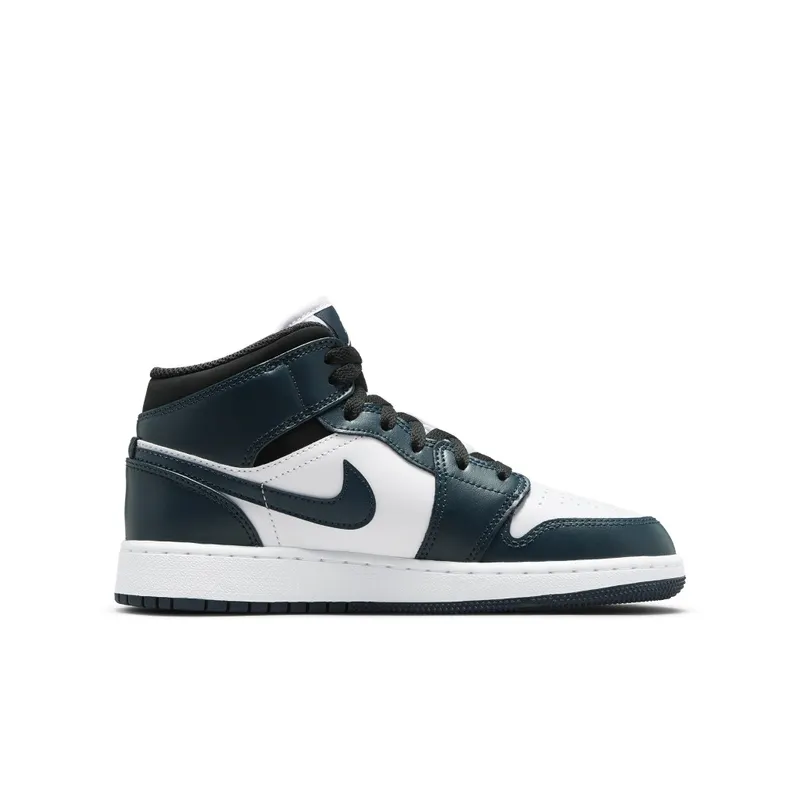 Air Jordan 1 Mid Dark Teal (GS) (554725-411)