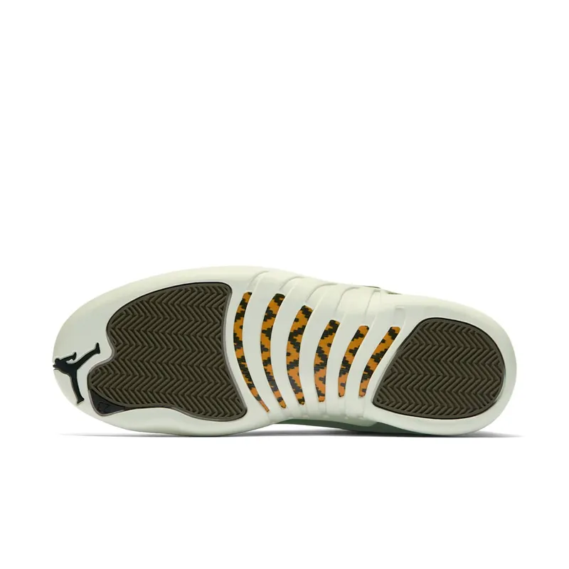 Jordan 12 Retro Chris Paul Class Of 2003 Olive Canvas/Black-Sail (130690-301)