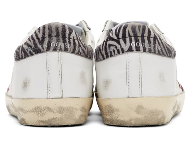 Golden Goose SSENSE Exclusive White Zebra Superstar Sneakers (F35WS590.S22) (4)