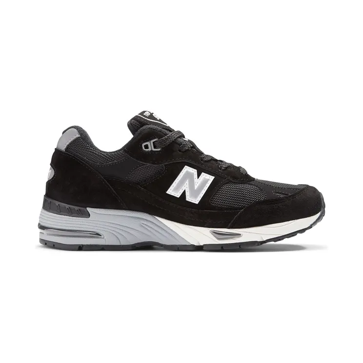 New Balance 991 MiUK Black Silver (W991EKS)