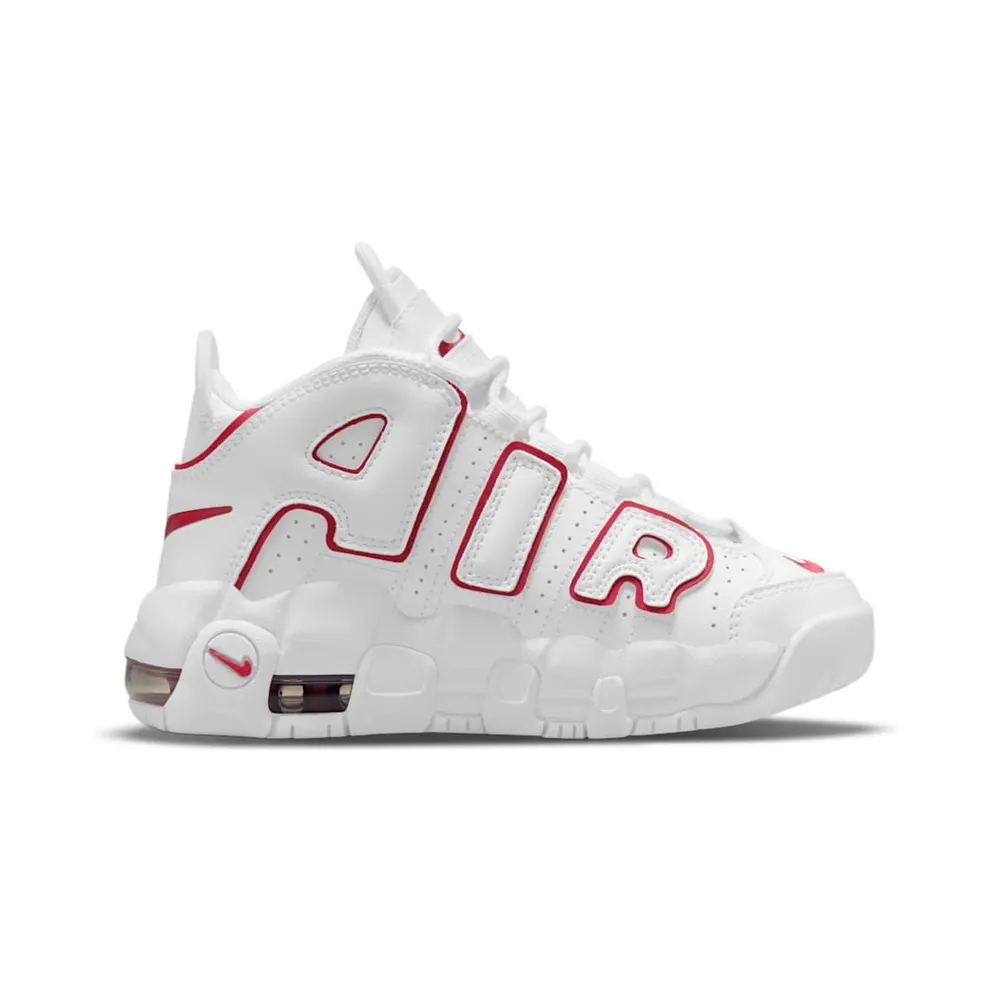 Nike Air More Uptempo White Varsity Red Outline (PS) (DJ5989-100)