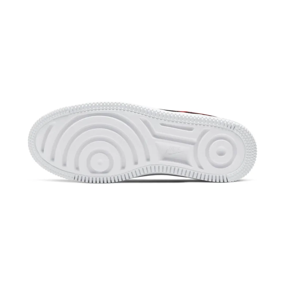 Nike Air Force 1 Sage Low Valentines Day 2020 (W) Black/Metallic Silver-University Red (CU4759-001)