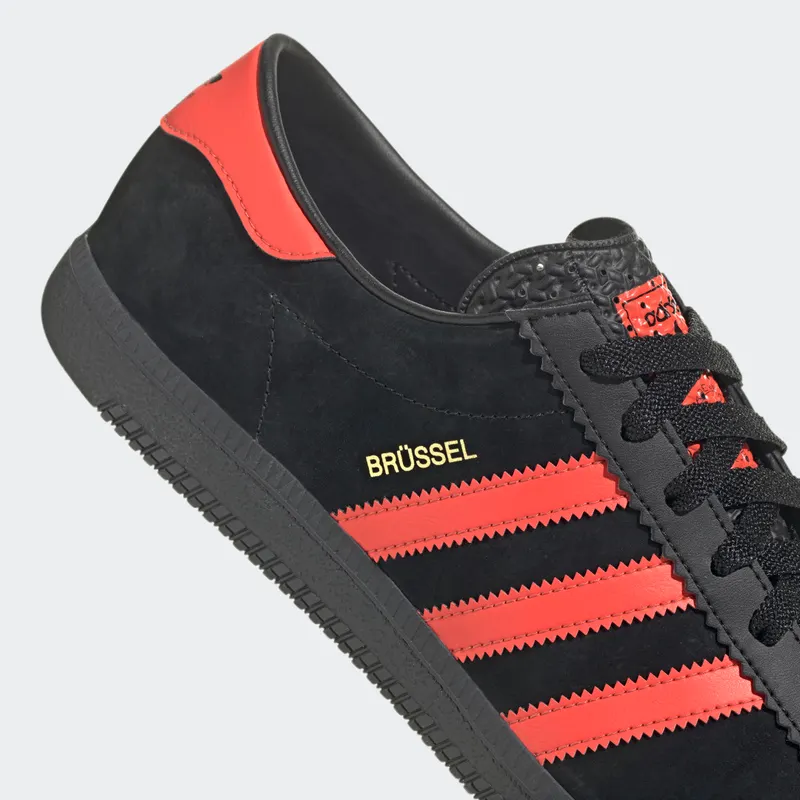 Adidas Brussels Core Black / Bright Red / Gold Metallic (GZ2044)